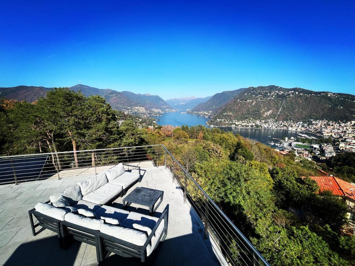 Penthouse - Villa Cardano Комо Екстериор снимка