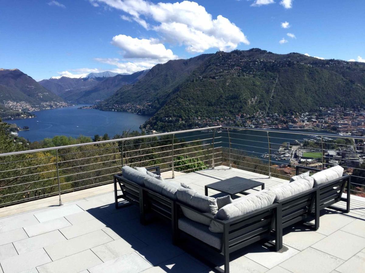 Penthouse - Villa Cardano Комо Екстериор снимка