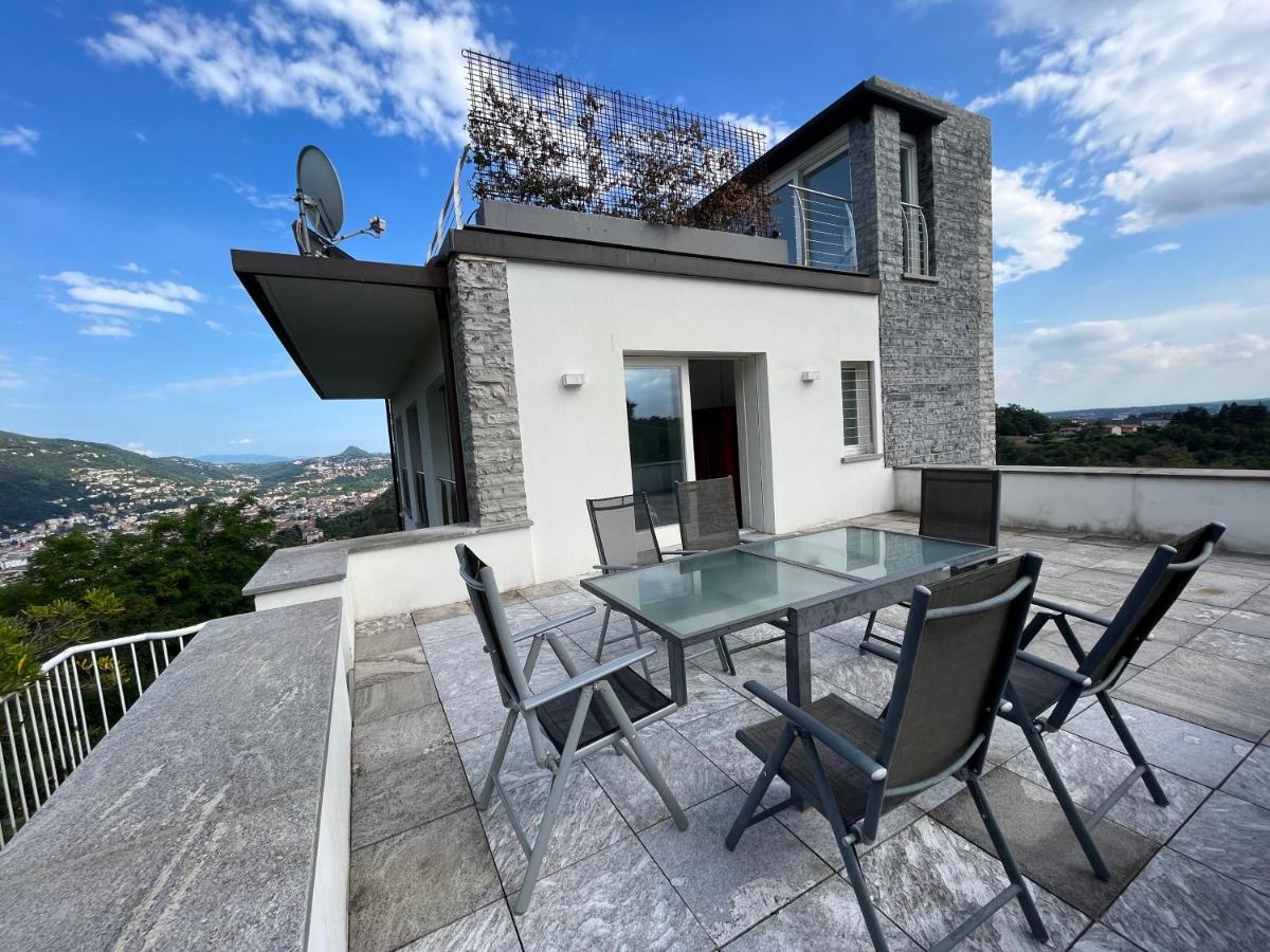 Penthouse - Villa Cardano Комо Екстериор снимка